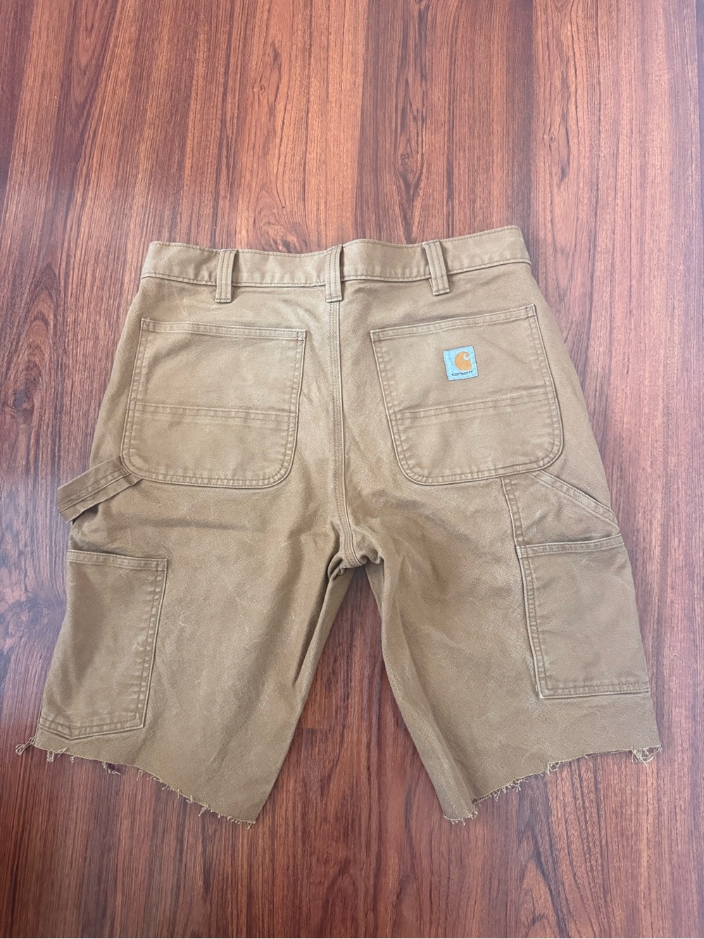 Carhartt Men's Tan Carpenter Cargo Shorts with Utility Pockets